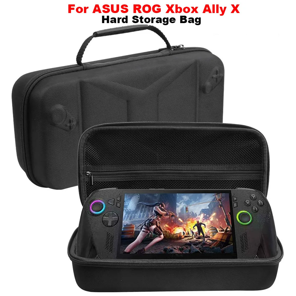حقيبة حمل EVA للسفر لـ ASUS ROG Xbox Ally X حقيبة تخزين وحدة التحكم في الألعاب صندوق حماية لملحقات ألعاب ROG Xbox Ally