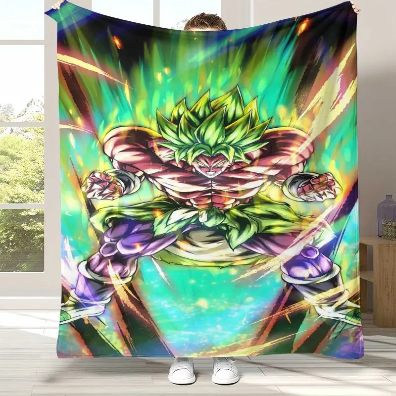 Goku D-Dragon Ball Anime Super Saiyan Flannel Throw Blanket,Cozy Warm Blanket for Bed,Sofa,Living Room,Picnic,Home Decor,Gift