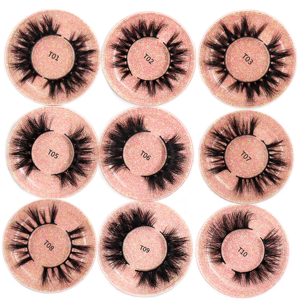 

Wholesale Beauty 25Pairs/lot Mink Lashes 3D False Eyelashes Natural long Fluffy Soft Full Lashes Multilevel Cross Lashes Make Up