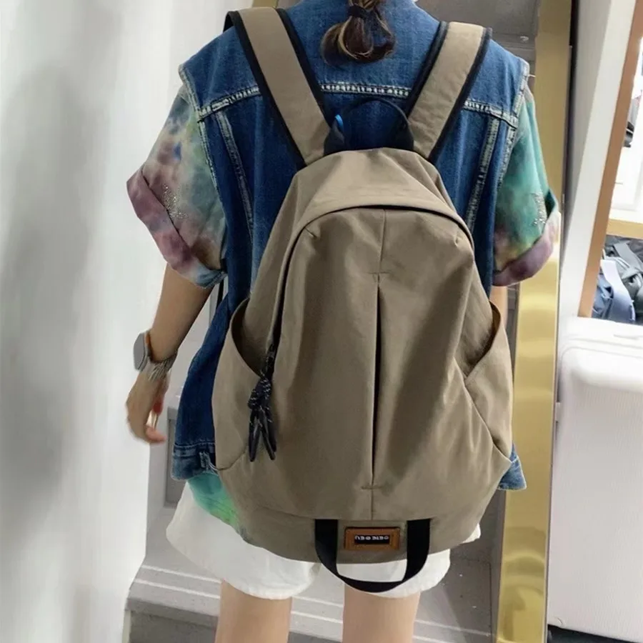 FIDO DIDO Ransel Modis Tas Pria Tas Wanita Tas Travel Ransel Pelajar Tahan Air Nilon Kepadatan Tinggi Asli 2460