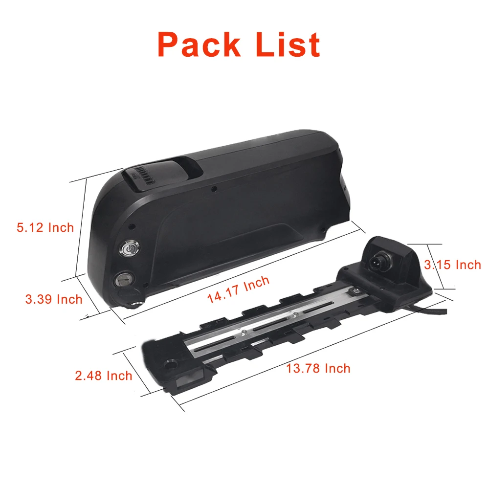 Ebike Battery Case Box 18650 Cells Electric Bicycle Battery 36V/48V/52V  Akku Batterie Lithium Battery Box Empty Case