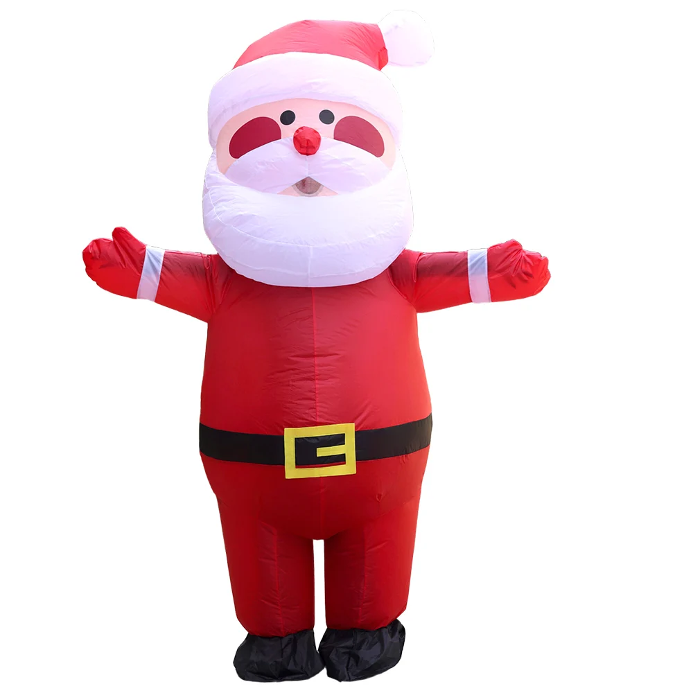 Halloween Adult Santa Claus Inflatable Costume Decoration Christmas Party Bar Interactive Funny Include Fan Battery Case view 2