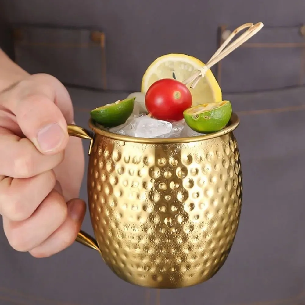 Creative 520ml Moscow Mule Mug Rust-proof Stainless Steel Beer Mug Easy To Clean Large Capacity Cold Drink Cup Coffee Cup view 4