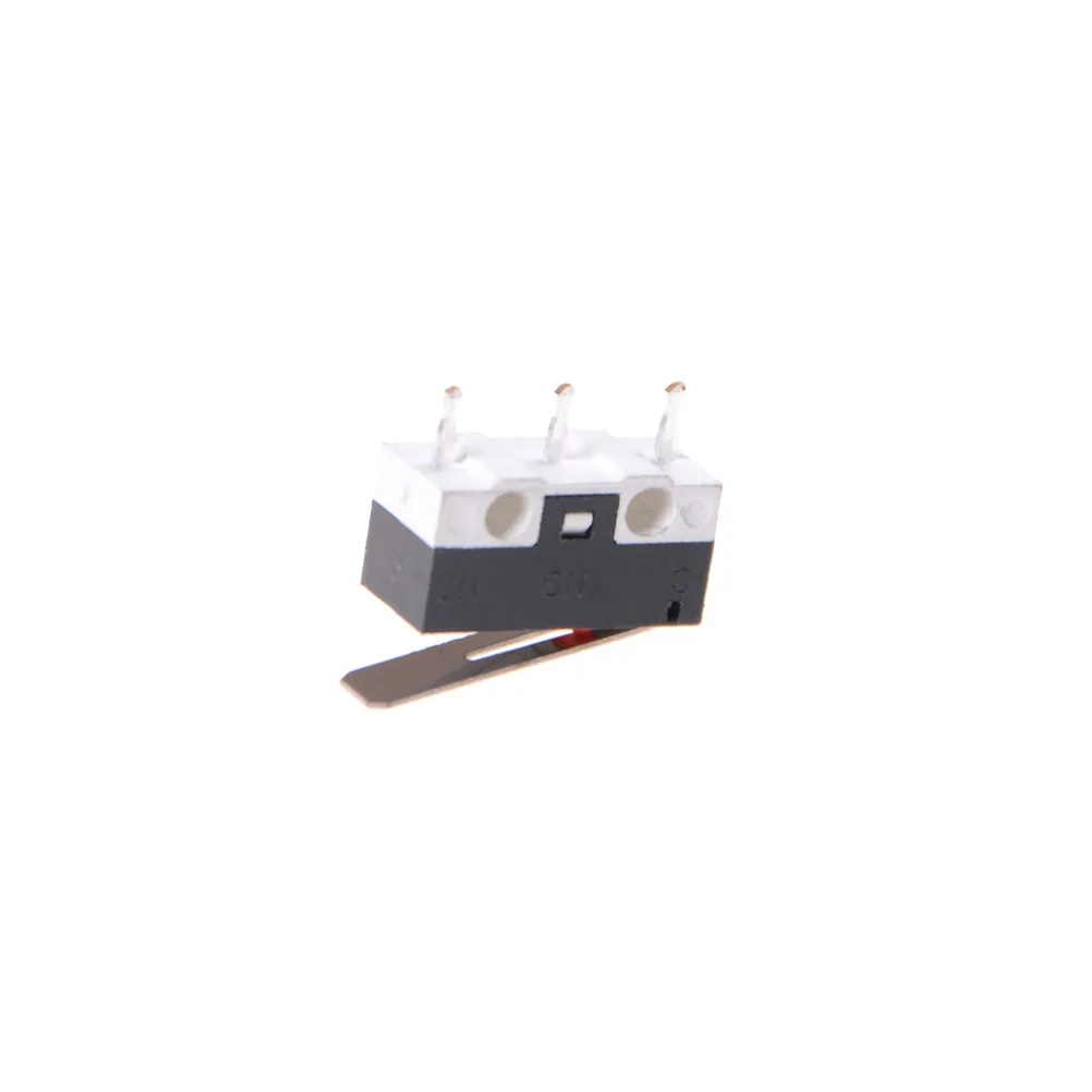 10 pcs Micro Switch 3Pin Spdt 1A 125V Plastic Metal Lever For Electronic Instrument Appliance Electrical Equipment