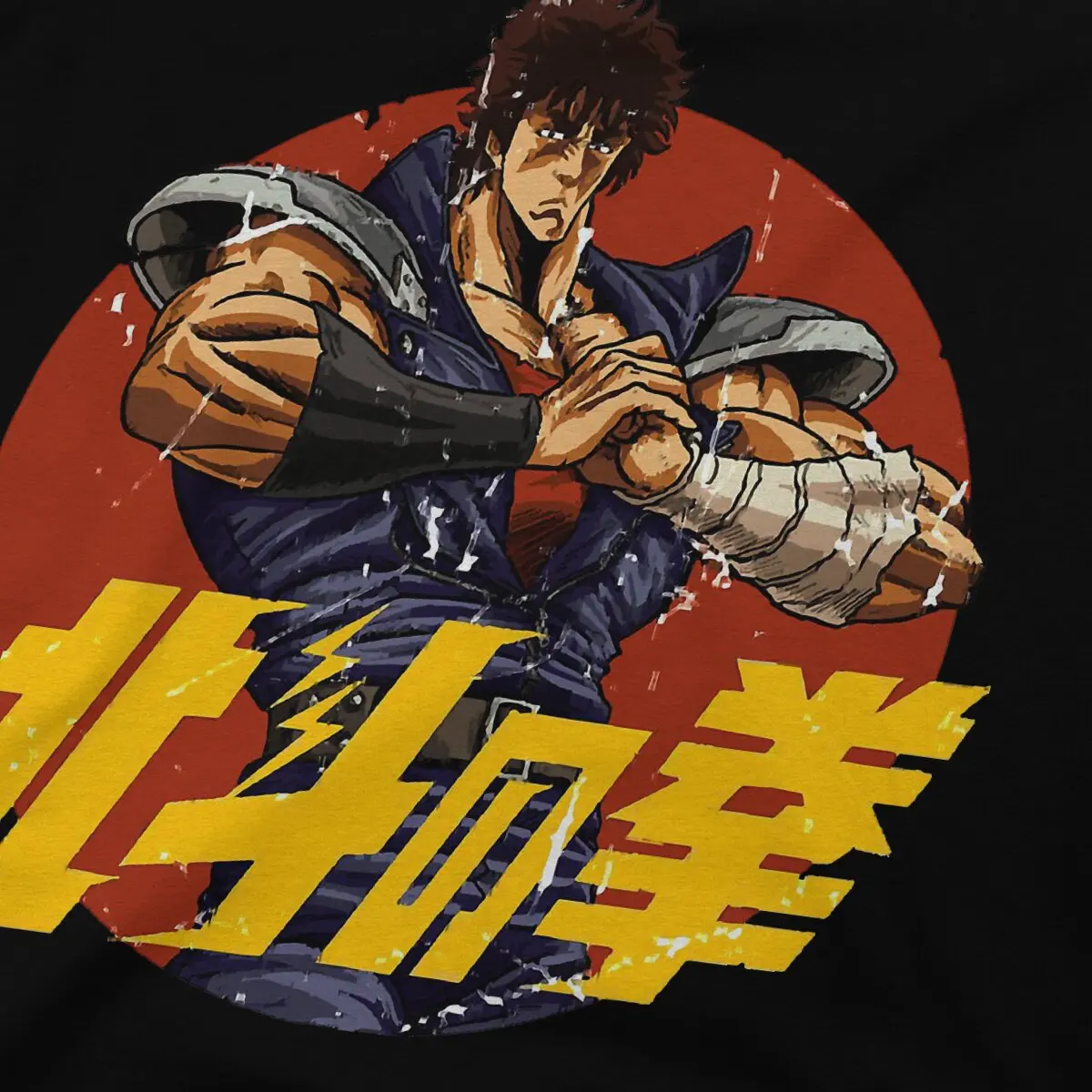 HOKUTO NO KEN Fist of North Star T Shirt Fashion Crewneck TShirt Polyester Short Sleeve