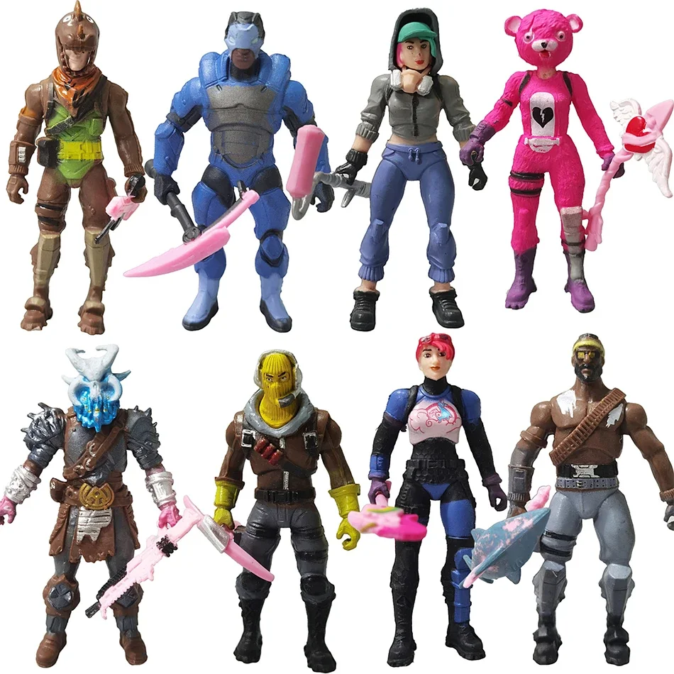 10cm Fortnite Figure Model PVC Dolls 8pcs/set