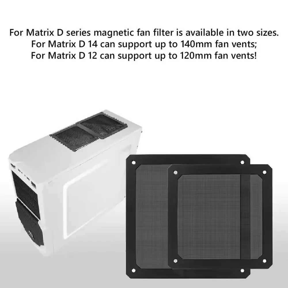 80mm 90mm 120mm 143mm PC Chassis Cooling Fan Dust Filter Magnet with Hole Computer Chassis Net Guard