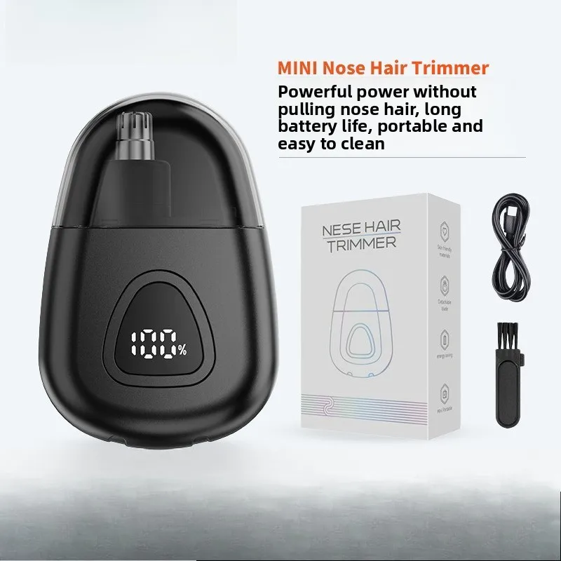 

New Electric Nose Hair Trimmer LCD Screen Portable Rechargeable Nose Hair Device Removable and Washable Nose Hair Knife