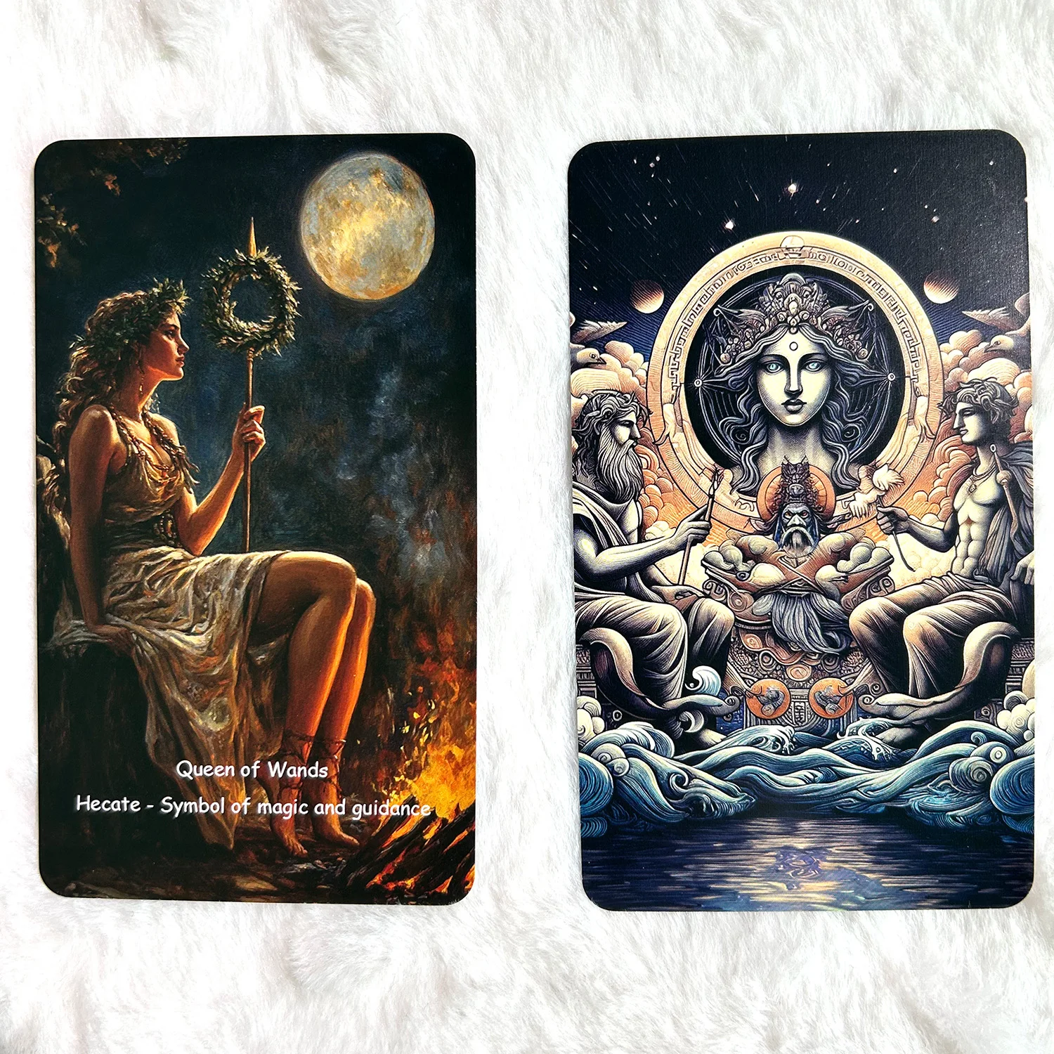 78PCS 70*120 มม.Tarot เทพนิยายกรีก Divination Rune เกมกระดานคลาสสิกนวัตกรรมธีมภาพประกอบคําสําคัญ