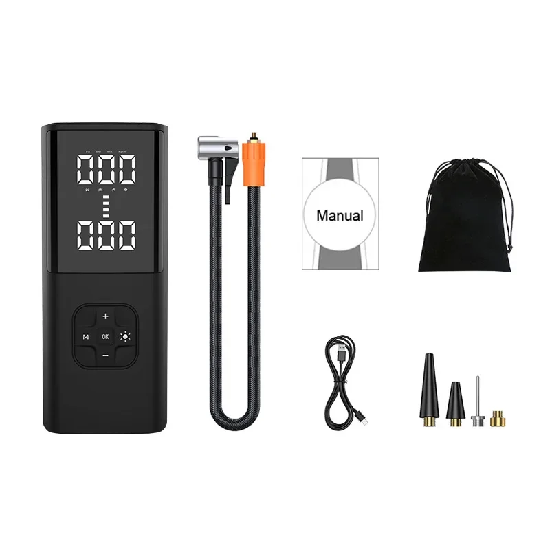 

Car Air Pump 25 Cylinder Portable Wireless 6000 mAh Function