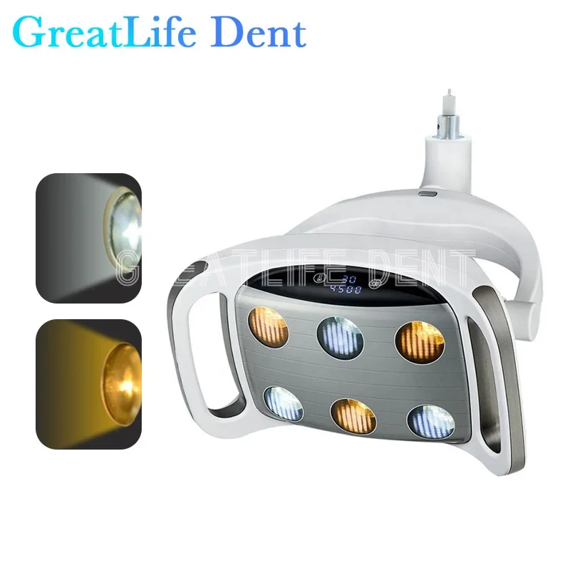 GreatLife 6LED Shadowless Surgical Light Lamp Oral Light For Dentistry Dental Reflector Operation Lamp Induction Sensor Lamp