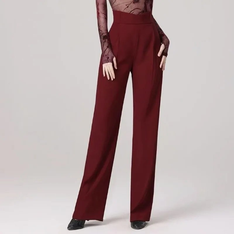 新しいハイウエストダンスパンツ痩身女性のジテウグダンスハイウエストルーズラティーナパンツ女性