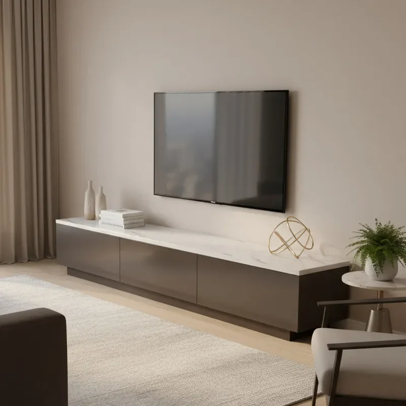 for TV Cabinet Locker Small Home Modern Simple Living Room Bedroom Light Luxury Italian Floor Storage Locker