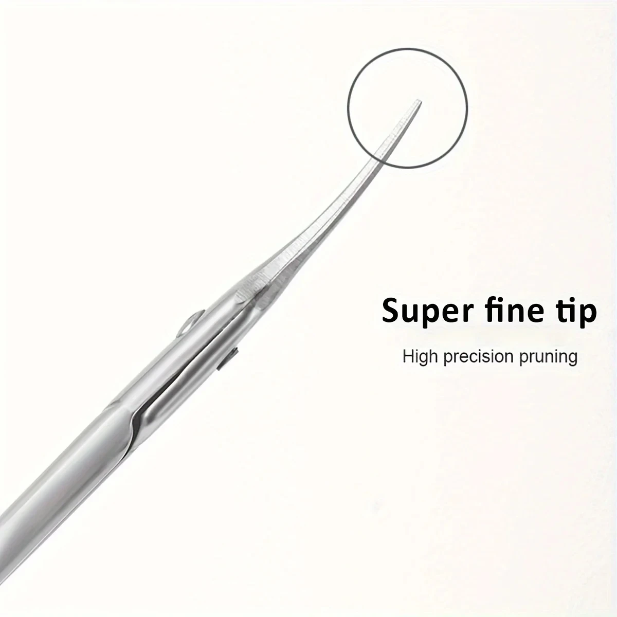 Stainless Steel Curved Tip Thin Blade Cuticle Scissors Nail Clippers Trimmer Manicure Tools Eyebrow Tools Dead Skin Remover image 4
