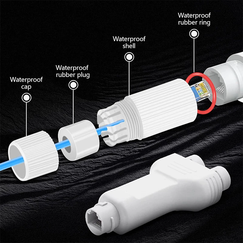 New Outdoor Waterproof standard 10/100Mps 1 in 2 out POE Extender/Repeater 30W Factory Direct Sales
