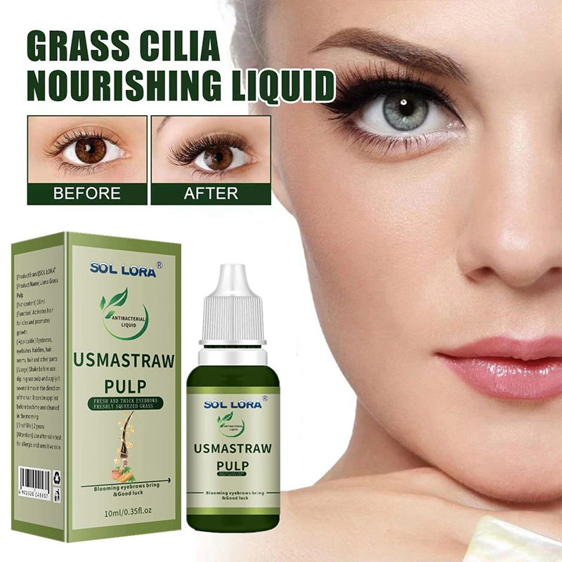 Sérum de croissance rapide des sourcils, liquide noir naturel épais, hydratant, soin des sourcils, produit Anti-perte de cheveux, 10ML