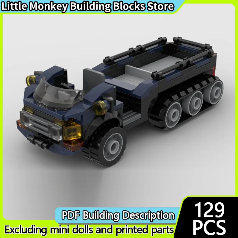 

Конструктор MOC: Модель гоночного автомобиля на гусеничном ходу, классический модульный технический конструктор, подарки для детей на праздники, набор для сборки игрушек