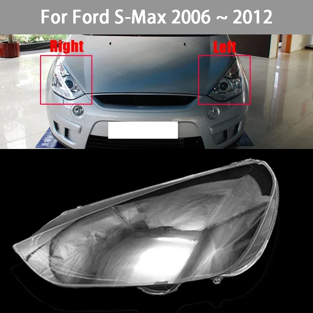 

Линза передней фары для Ford S-Max 2006, 2007, 2008, 2009, 2010, 2011, 2012, прозрачная крышка фары, замена оригинального абажура