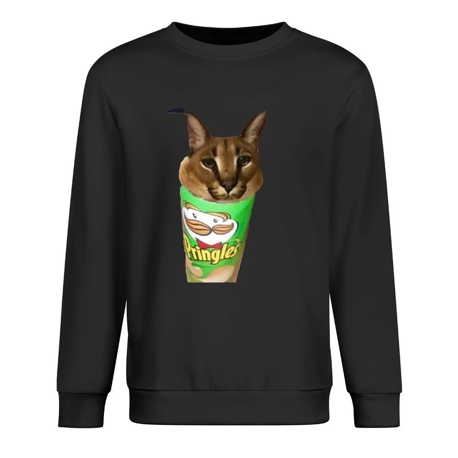 

floppa meme funny Pullover autumn clothes clothes for men japanese style autumn autumn sweatshirt