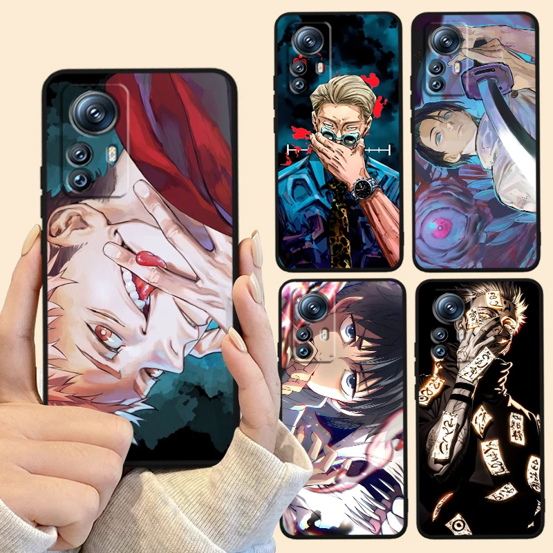 

Anime J-Jujutsus Kaisens Art For Xiaomi Mi 14 13T 13 12T 12 11T 11i 11 10T 10 Pro Lite Ultra 5G Black Cover Phone Case