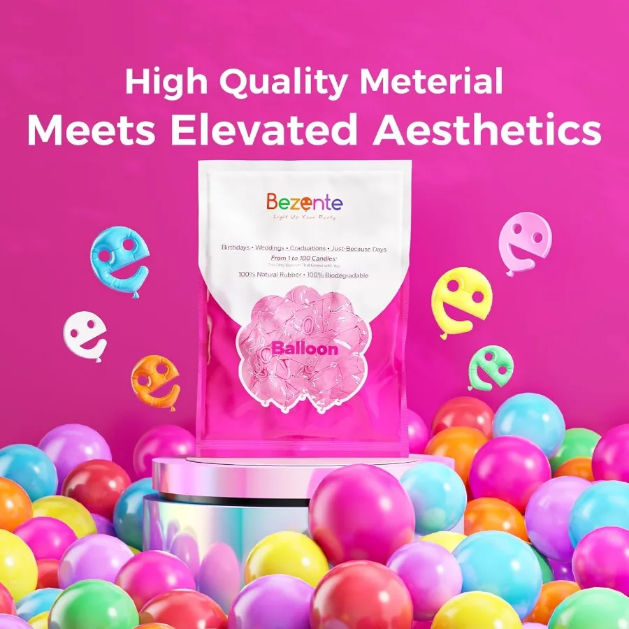 بالونات الباستيل بالونات حفلات اللاتكس 100 حزمة 12 بوصة مستديرة بالهليوم متعدد الألوان معكرون لحفلة عيد الميلاد قوس قزح بريدا
