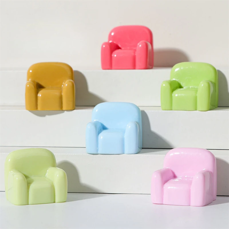 

5pcs Cute Miniature Dollhouse Cute Colorful Little Sofa For Doll Accessories For Kids Toy