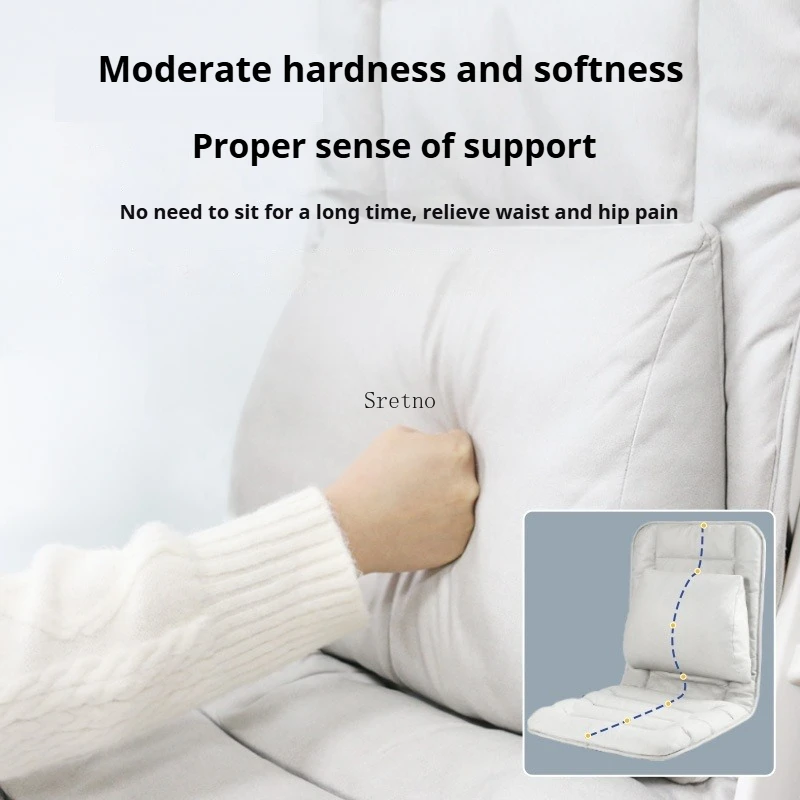 Sretno Sedentary Lumbar Support Cushion Orthostatic Seat Cushion Back Integrated Waist Pillow Throw Pillows Chair Seat Cushions - Image 5