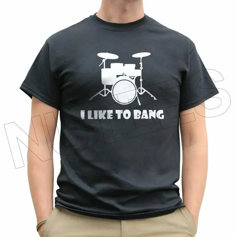 I Like To Bang Drummer'S Drum Set مضحك رجل السيدات تي شيرت سترة S Xxl