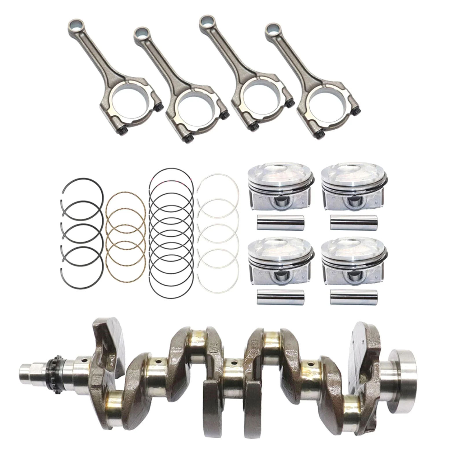 G4FD Connecting Rod & Piston Kit & Crankshaft 23060 2B000 23041-2B610 23060-2B002 for Hyundai Kia Accent Rio 1.6L DOHC 2012-16