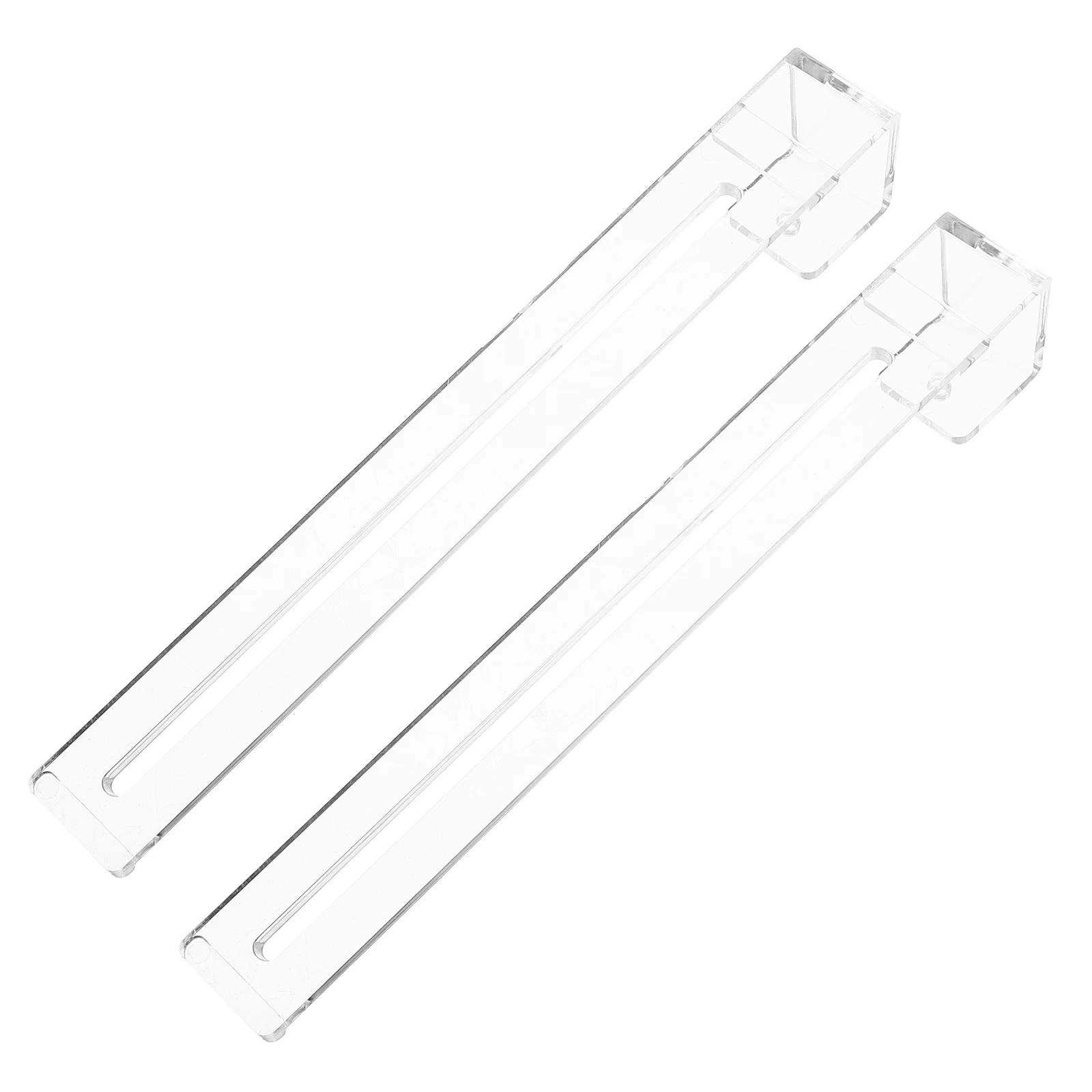 

2Pcs Multipurpose Aquarium Hooks Adjustable Transparent for Turtle Basking Dock Plant Holder Fish Tank Hangers Breeding Box Tool