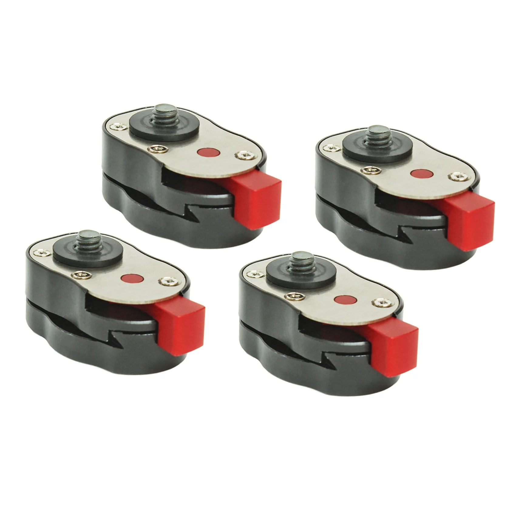 4X Professional 1/4Inch Mini Quick Release Plate System For Any Tripod, Articulated Mount With To 4 Lb Capacity