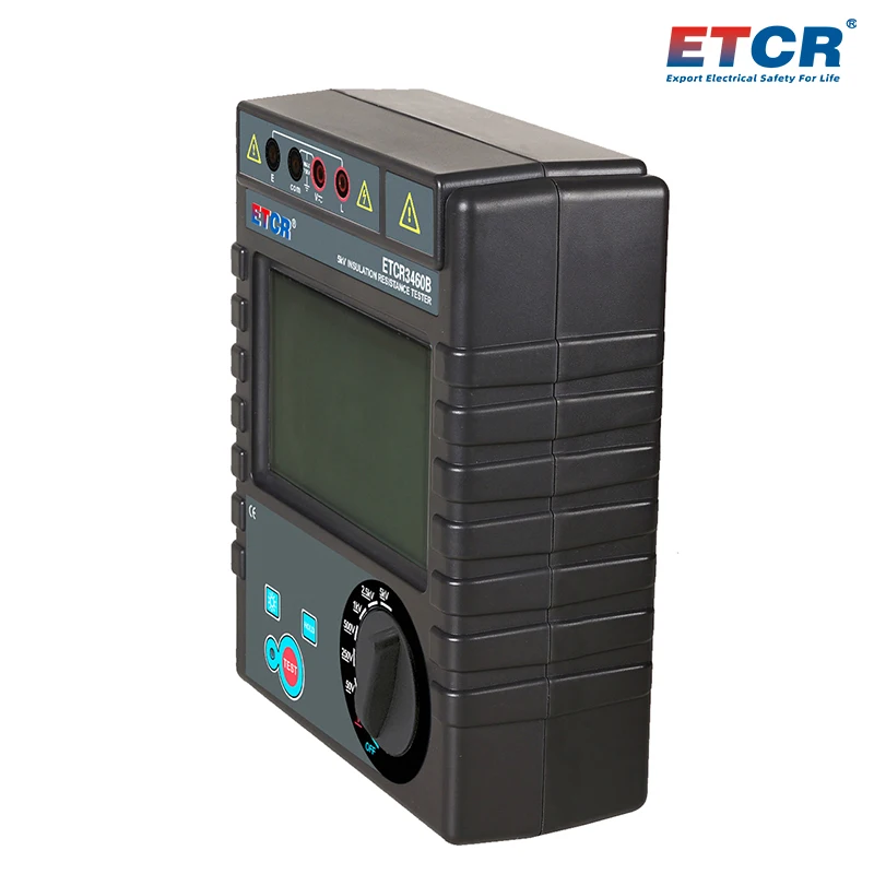 ETCR3460A Digital Insulation Resistance Tester Insulation Resistance Meter Range 0.1Mohm~200Gohm