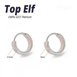 Hot Selling 1PC G23 ASTM F136 Titanium Ear Rings Hinged Segment Cartilage Tragus Clicker Hoop Piercing Body Jewelry