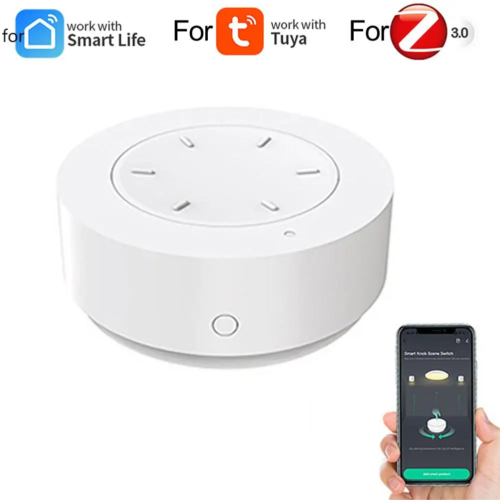 For Zigbee Smart Home Lighting Knob Switch Featuring Remote Control and Easy Hub Connectivity for Enhanced Convenience