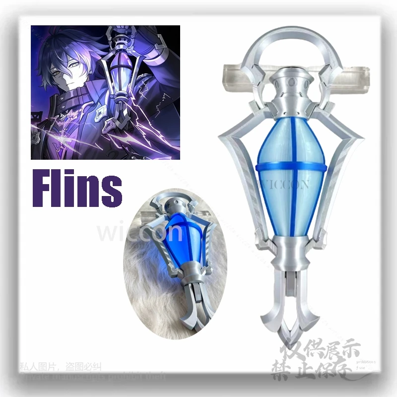 

Аниме игра Genshin Impact Flins Косплей Костюм Ролевая игра Реквизит ручной работы Синяя портативная лампа Хэллоуин Ролевая игра Вечеринка Новые Flins