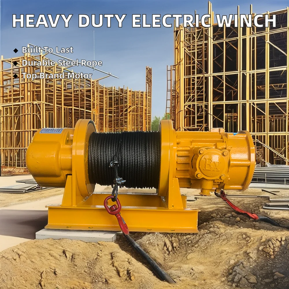 Robuste elektrische Drahtseilwinde, Kranzugwinde der neuen Generation