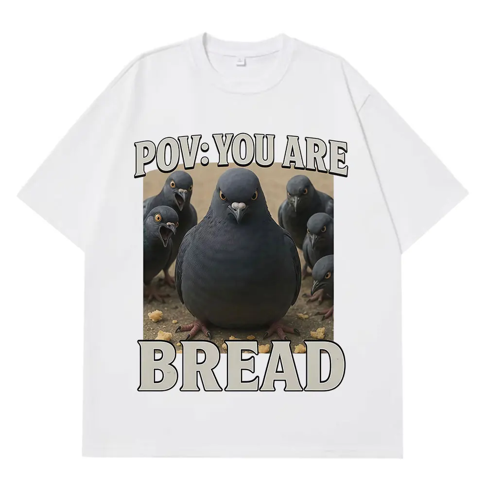 Engraçado pombo birdy gráfico moda t camisa homem mulher de manga curta hip-hop camisetas verão oversized algodão solto respirável topo