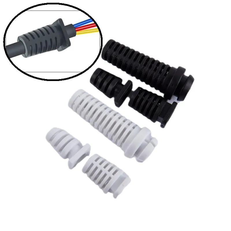 10pcs 4.6/5.2/6mm Cable Gland Connector Rubber Strain Relief Cord Boot Protector Wire Cable Sleeve Power Tools Charger