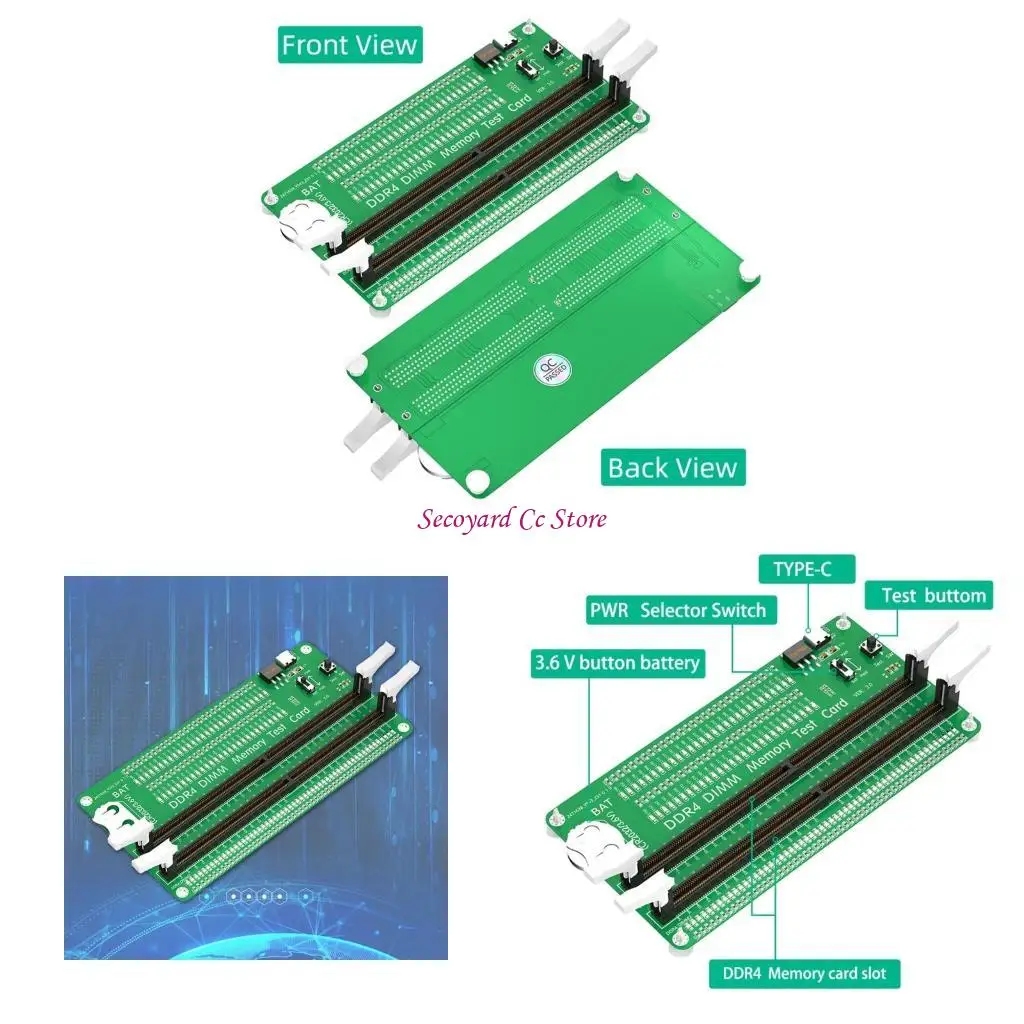

N3UC Tester Tester Diamostic Analyzers Desktop DMR4 DIMM Tester Card Board для настольных серверов компьютеров