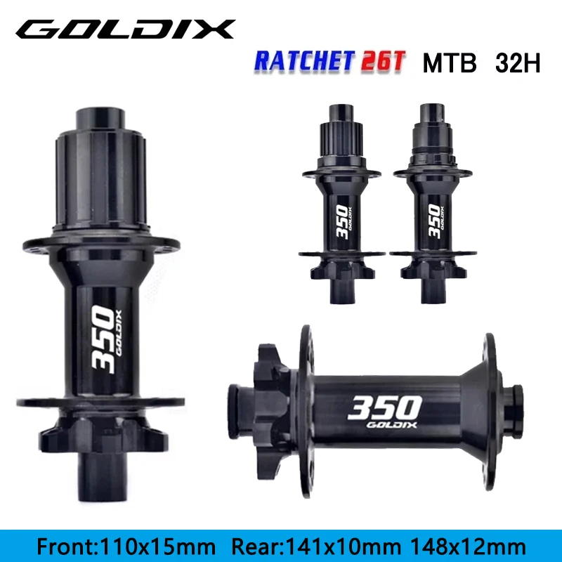 

GOLDIX M350 Boost Mountain Bike Hub - 32H Sealed Bearing | 6-Bolt Disc Brake | 26T Ratchet System XD/HG/MS bicycle accessories