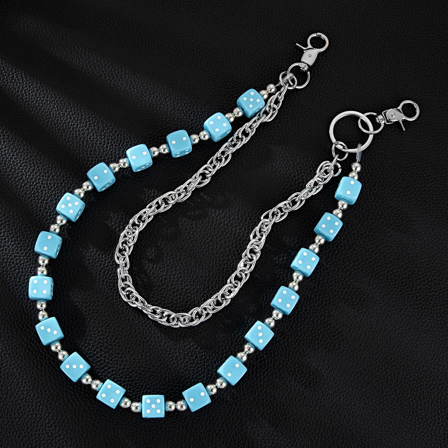 Colorful Dopaamine Double Layer Metal Chain Waist Chain