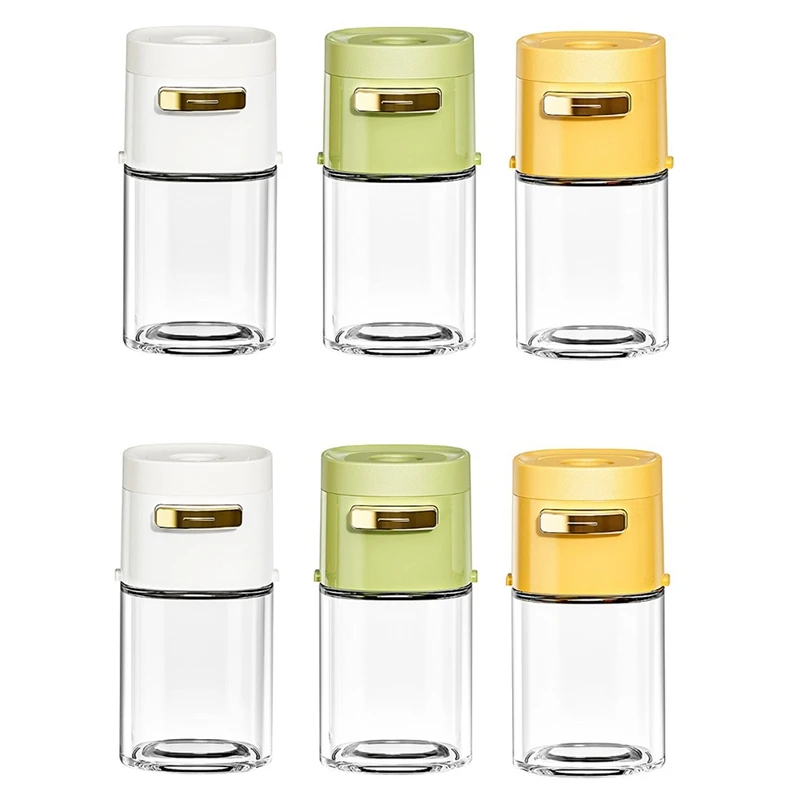 0.5G Metering Salt Shaker Dispenser Salt Tank Sugar Bottle Spice Shaker Spice Jar Can Seasoning Sealed Bottle