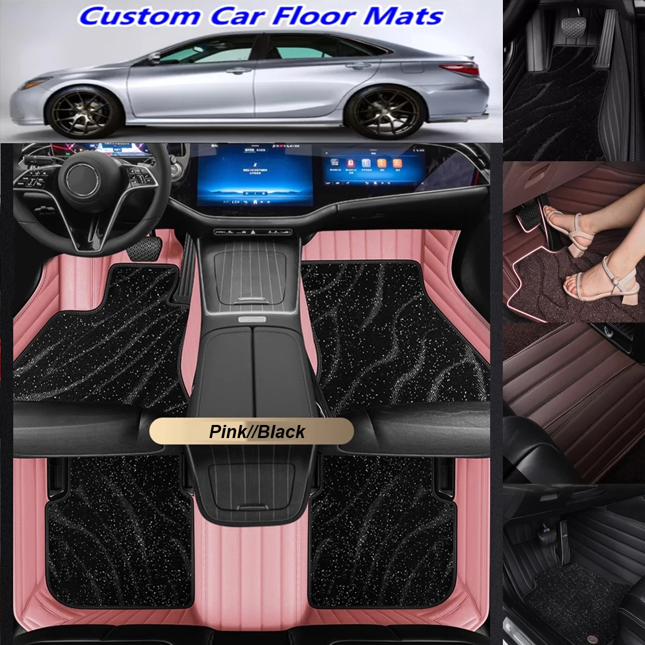 

5D Custom Car Floor Mats For Citroen Citroën C-Elysee CElysee Auto Carpets Double Layer Foot Coche Blanket Accessories Liners