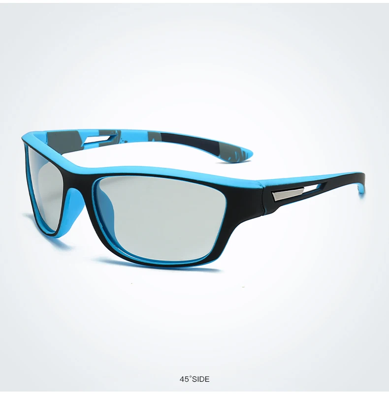 Photochrome Polarisierte Sport Vintage Sonnenbrille Männer Frauen Angeln Radfahren Fahren Bergsteigen Sport Retro Sonnenbrille UV400 – Detail 13