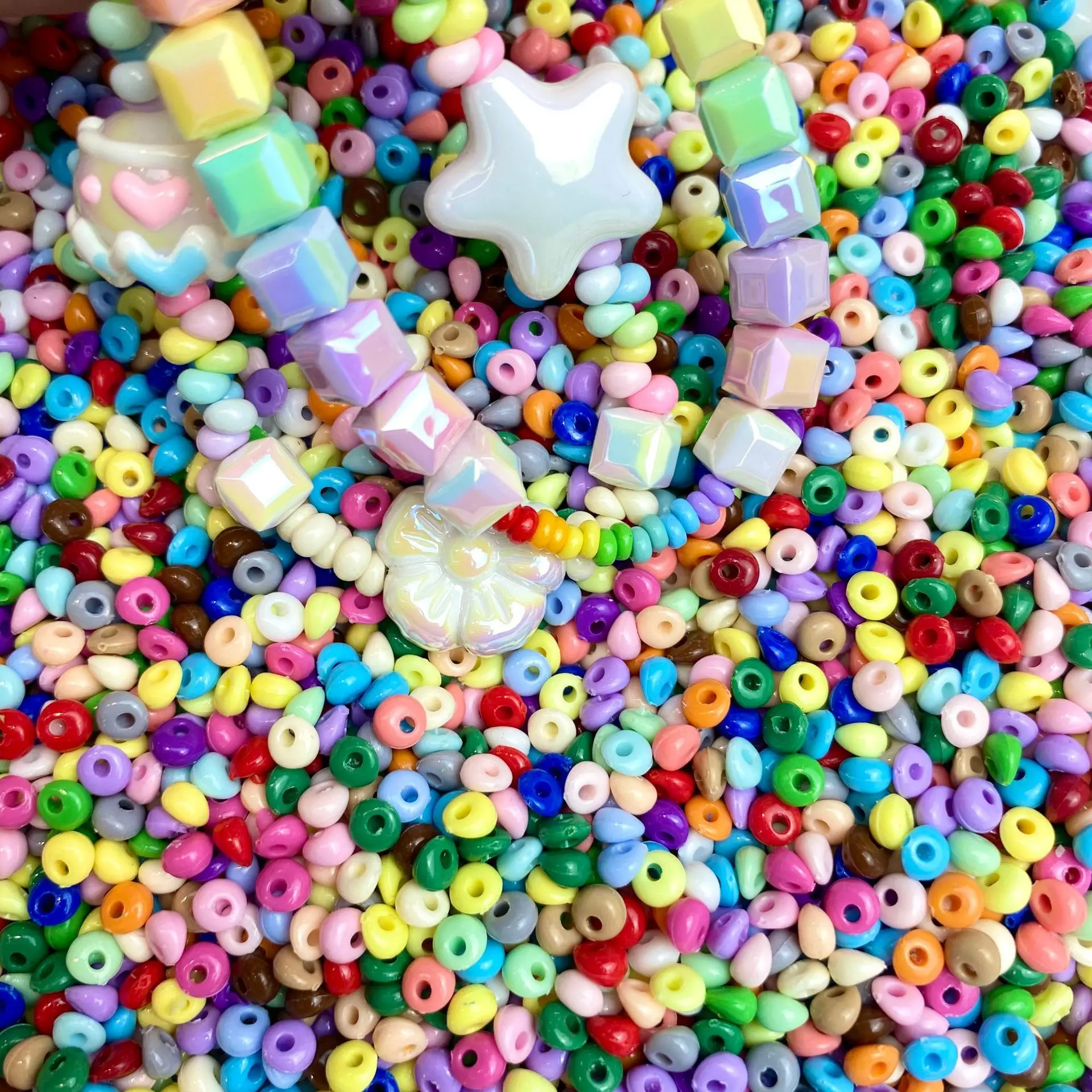 100/300/500Pcs, 3*5mm, Water Drop, Rice Bead, Acrylic, Beading, Bead Spacer, DIY, Jewelry Accessories, Jewelry Making Supplies