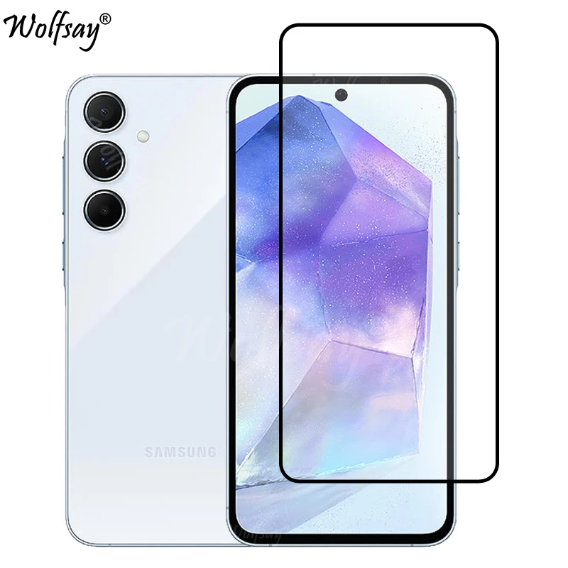 Pełne pokrycie całego kleju szkło hartowane do Samsung Galaxy A55 Screen Protector Samsung A55 5G szkło do Samsung A55