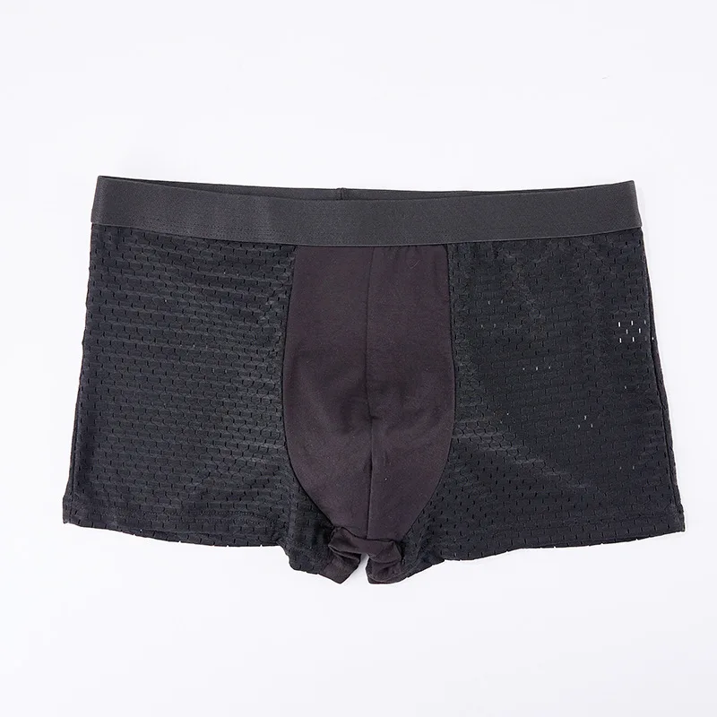 10XL Plus Banboo Fiber Men Underwear Male boxer Solid Panties Shorts Men\'s Underpants Breathable Intimate Man boxers 5pcs