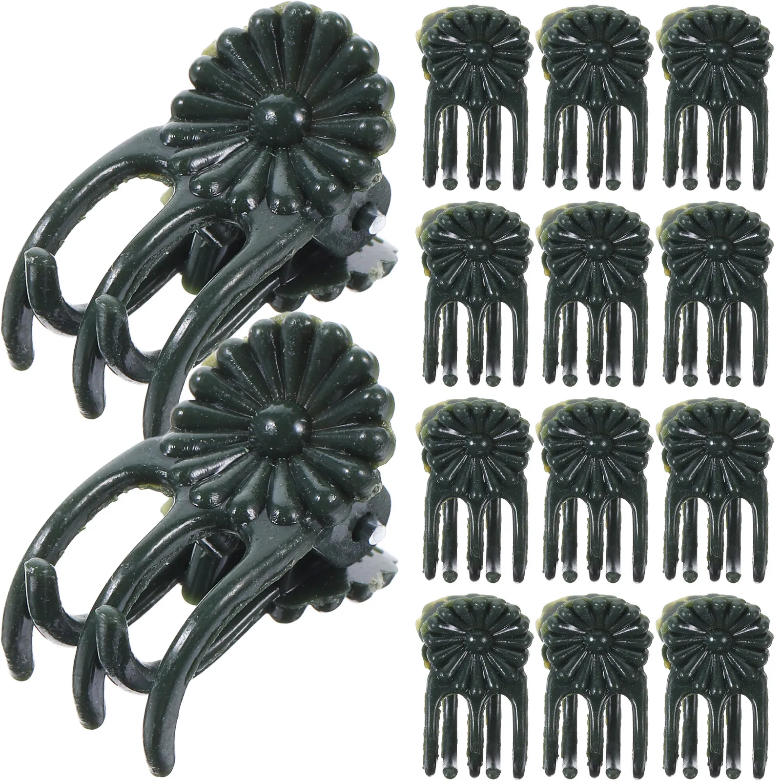 

100 шт. садовых зажимов для растений, прочные многоразовые пластиковые фиксаторы для опор, предотвращающие изгибание стеблей, идеально подходят для овощей