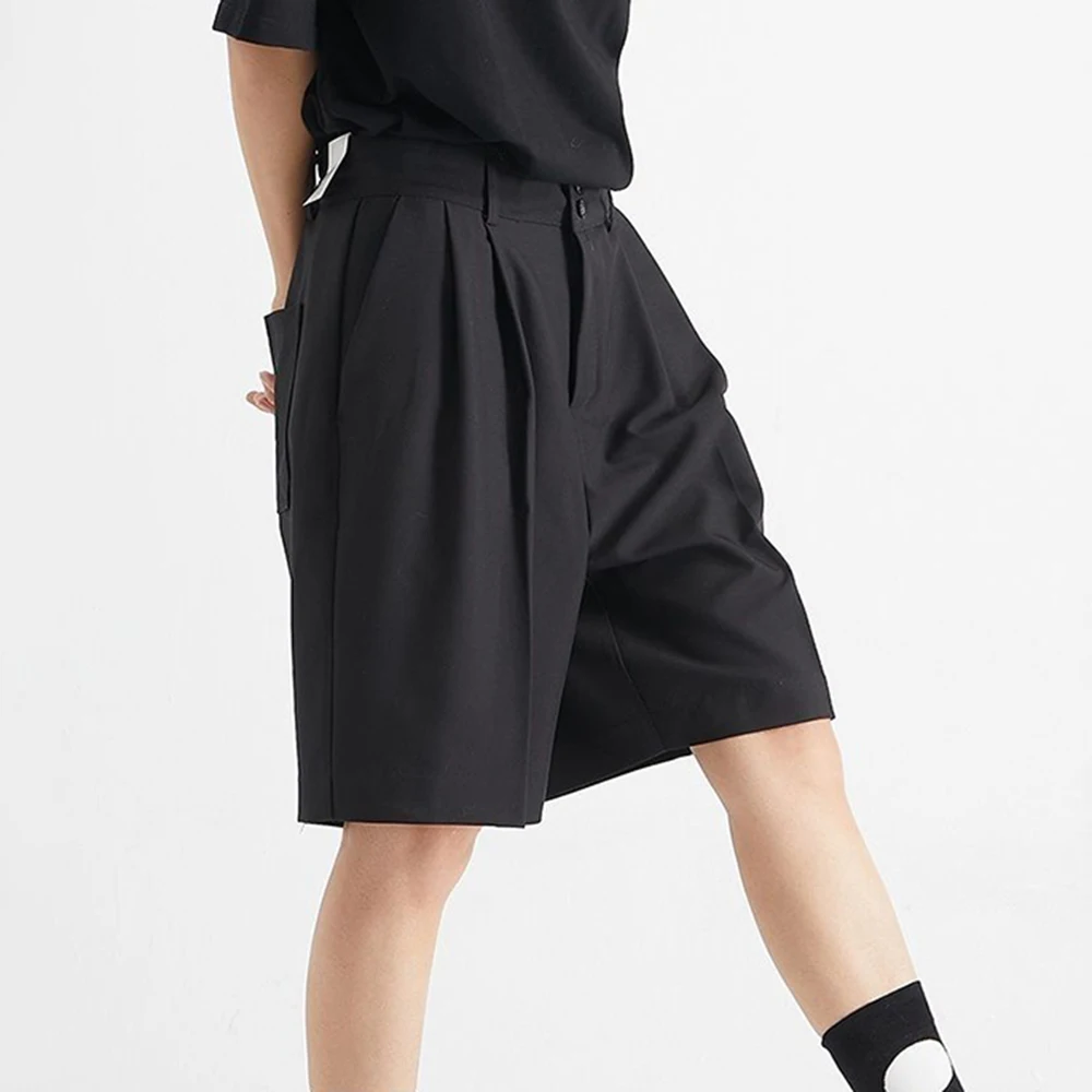 

XS-5XL Summer New Unisex Solid Color Shorts American Retro Fashion Trend High Street Casual Loose Breathable Neutral Bottoms