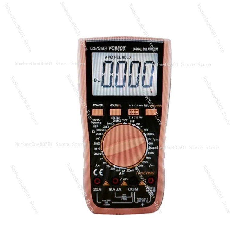 

VC9808 Digital Multimeter with True RMS Measures Capacitance FrequencyTemperature Inductance High Accuracy Multi-Function Tester